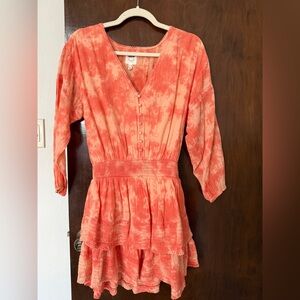 Aerie pink tie-dye dress, size S